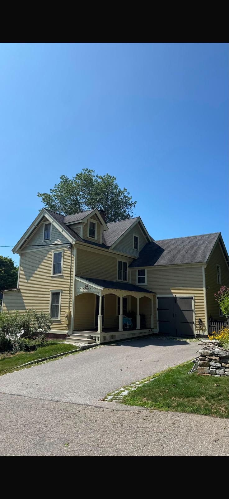 Full exterior repaint, driveway view